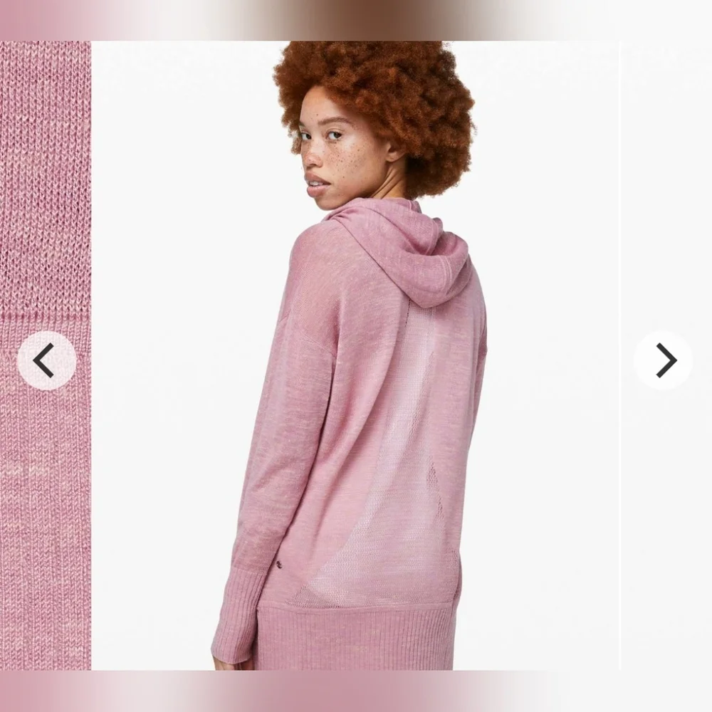 Lululemon Calm and Collected Wrap, Size Small Euc dusty pink